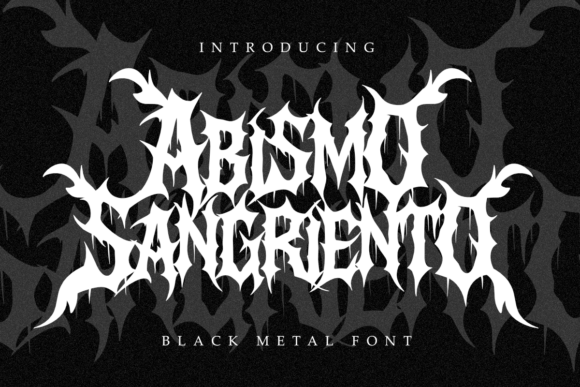 Abismo Sangriento: A Bold Blackletter Choice