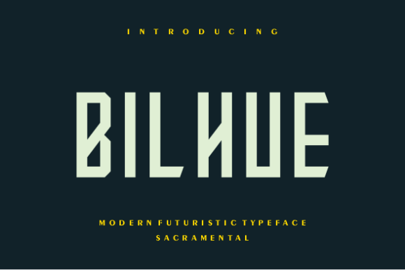 Bilhue: A Bold and Authentic Display Font for Branding