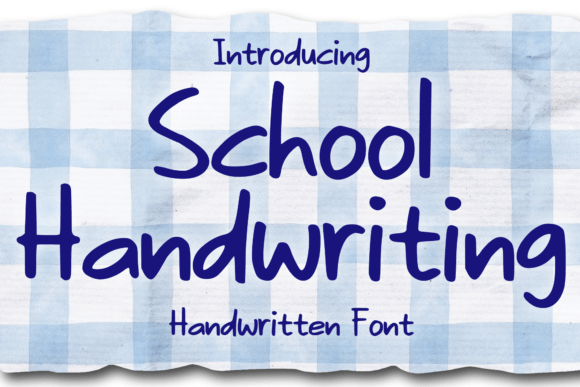Bring Your Creations to Life with School Handwriting Font