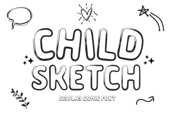 Child Sketch: A Charming Display Font for Editorial Design