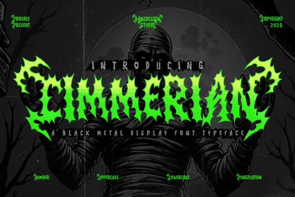 Cimmerian: A Bold Blackletter Typeface for Digital Design
