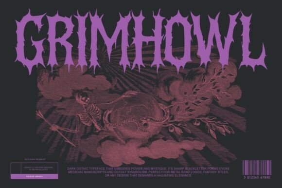 Discover Grimhowl: A Bold Gothic Typeface for Branding
