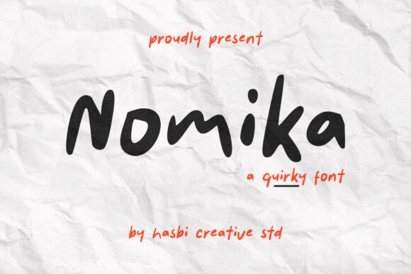 Discover Nomika: A Friendly Handwritten Font for Creative Projects