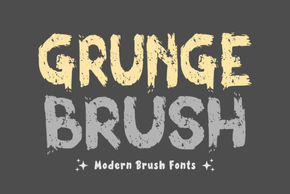 Embrace Edgy Elegance with Grunge Brush Font
