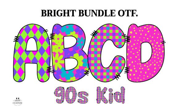 Enhance Your Brand with Bright Army: A Vibrant Typeface