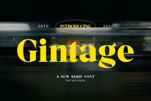 Enhance Your Campaigns with Gintage, the Modern Serif Font