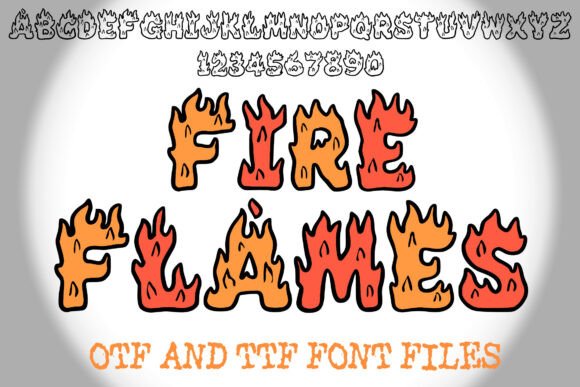 Fire Flames: A Dynamic Display Font for Editorial Flair