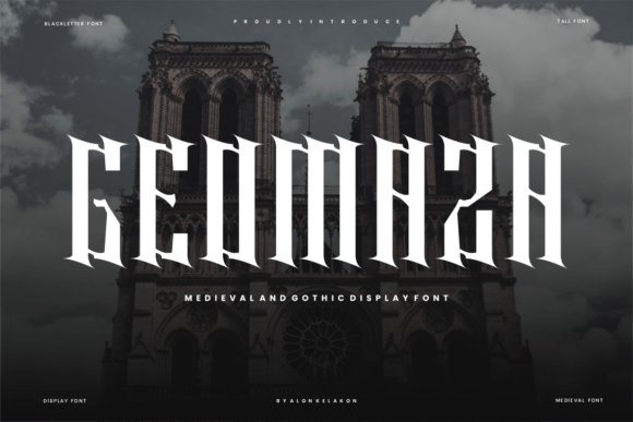 Geomaza: A Bold and Distinctive Blackletter Font
