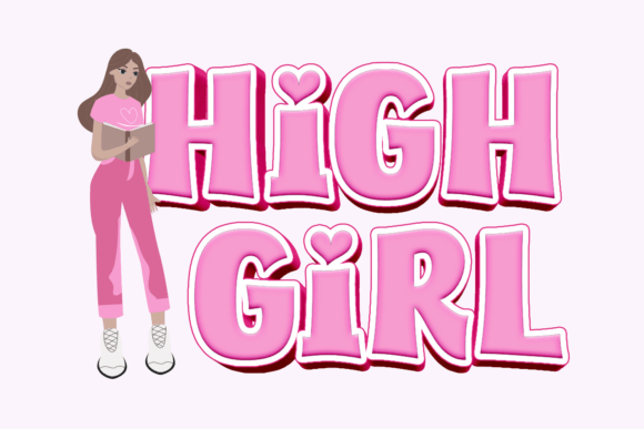 High Girl: A Bold and Charming Display Font for Editorial Design