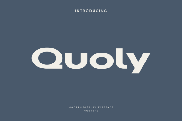 Quoly: A Premium Typeface for Bold Branding