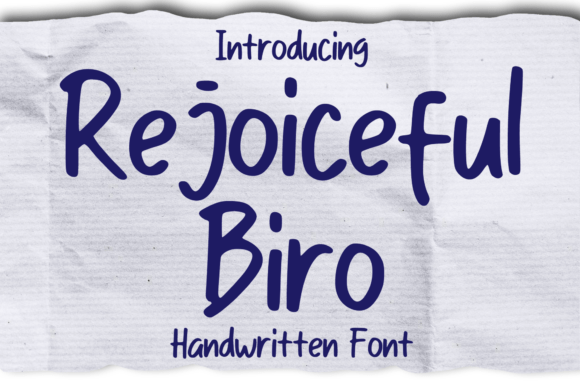 Rejoiceful Biro: A Playful Font for Engaging Web Design