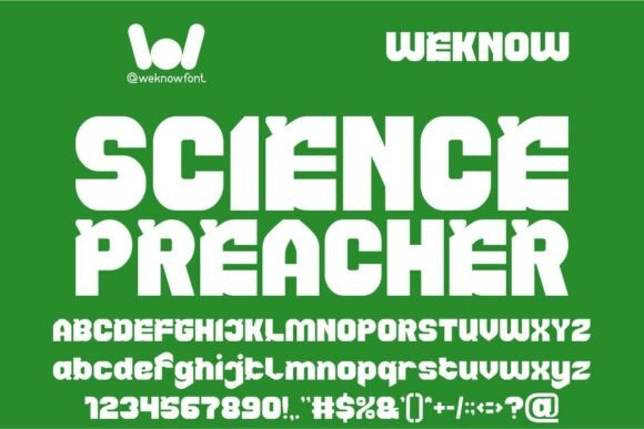 Science Preacher: A Bold Typeface for Editorial Impact