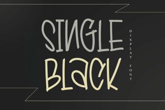 Single Black: A Bold and Quirky Display Font for Creative Projects