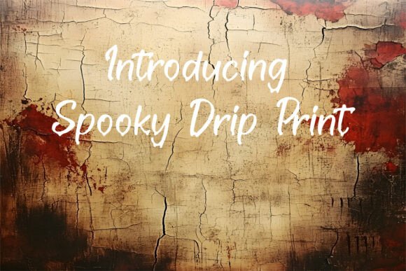 Spooky Drip Print: A Font for Creative Makers
