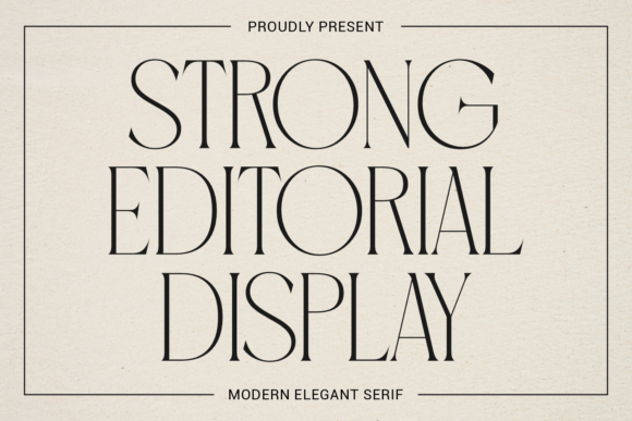 Strong Editorial Display: A Bold Serif for Impact