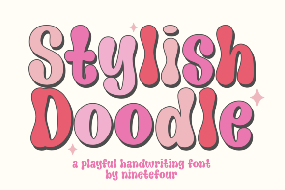 Stylish Doodle: A Groovy Display Font for Creative Web Design