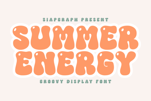 Summer Energy: A Groovy Display Font for Crafters