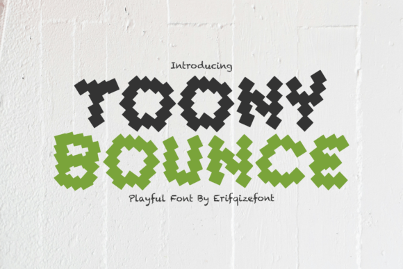 Toony Bounce: A Fun and Energetic Display Font for Web Design