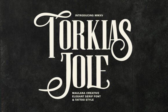 Torkias Jole: A Serif Display Font for Elegant Branding