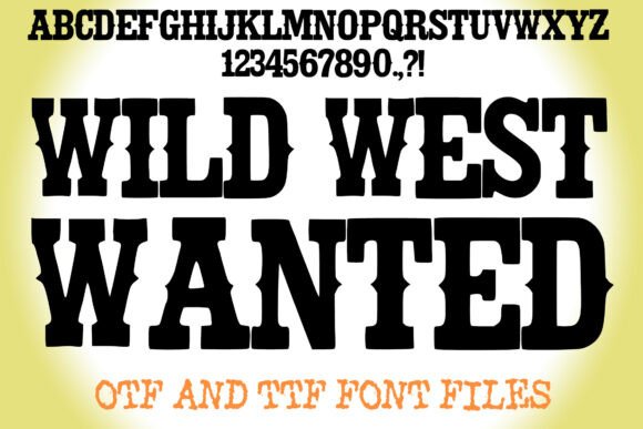 Wild West Wanted: A Rugged Slab Serif for Bold Web Design